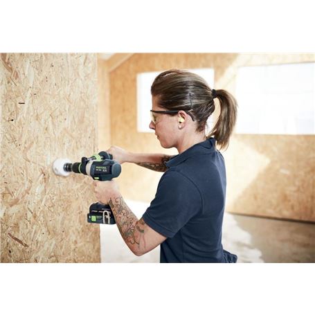 Taladro atornillador de percusión a batería TPC 18/4 5.0/4.0 I-Plus  QUADRIVE - 577651 - Festool