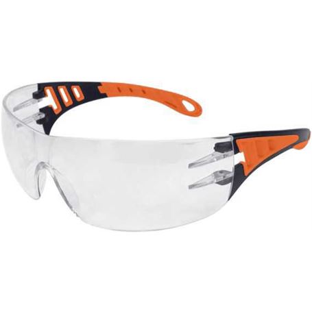 Gafas-de-seguridad-transparentes-con-patillas-naranjas-EVO--Eagle-1
