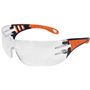 Gafas-de-seguridad-transparentes-con-patillas-naranjas-EVO--Eagle-1