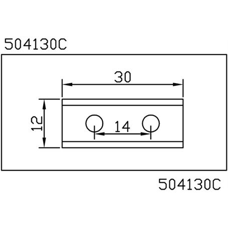 Cuchilla-reversible-HC05-Largo-7.5-mm-Alto-12-mm-Grueso-1.5-mm-Joansa