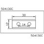 Cuchilla-reversible-HC05-Largo-7.5-mm-Alto-12-mm-Grueso-1.5-mm-Joansa