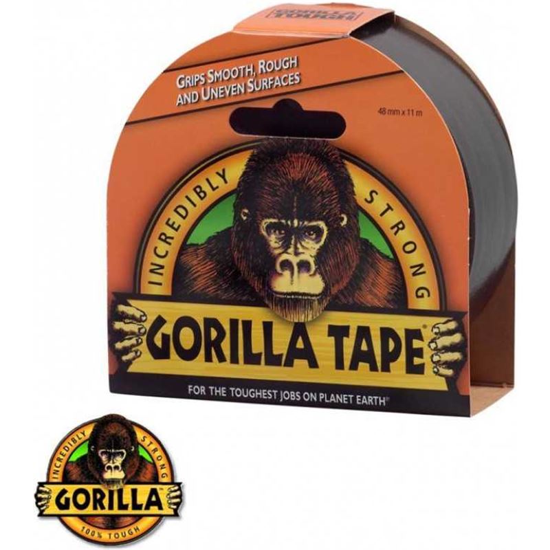 Cinta americana negra 48mm x 11 m Gorilla Tape - Codima