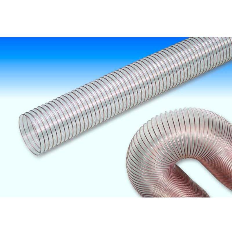 Metro tubo flexible transparente de aspiración de 120 diámetro interior