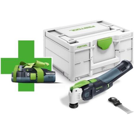 Sierra oscilante a batería OSC 18 E-Basic-4.0 VECTURO - 577033 - Festool