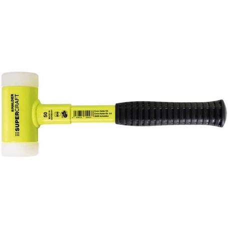 HALDER-3377-130-Maza-anti-rebote-metalico-amarillo-Supercraft-30mm-1