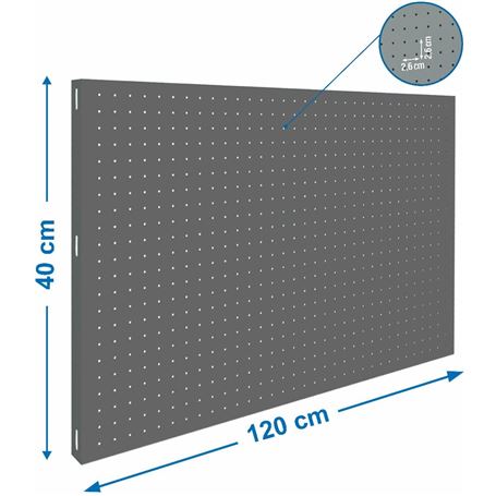 Simonrack Panelclick Panel perforado (L x An: 120 x 40 cm)