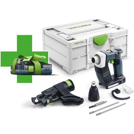 Atornillador autoalimentado a batería DWC 18-4500-Basic-4.0 DURADRIVE - 577056 - Festool