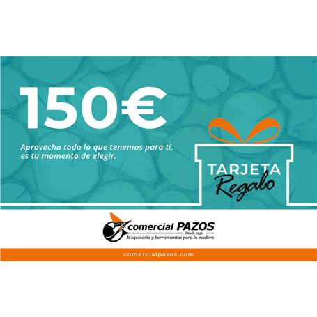 Tarjeta Regalo Comercial Pazos 150 Euros