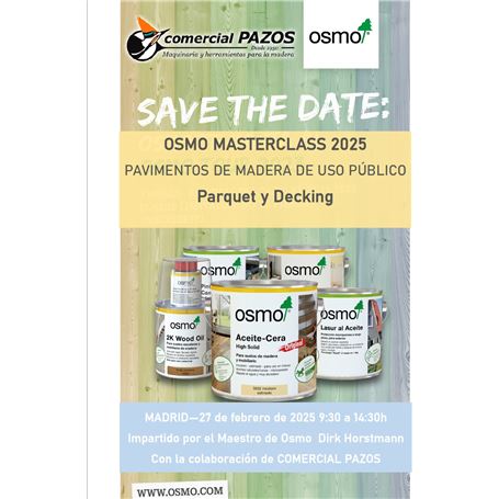 Osmo Masterclass 2025 - Pavimentos de madera de uso público