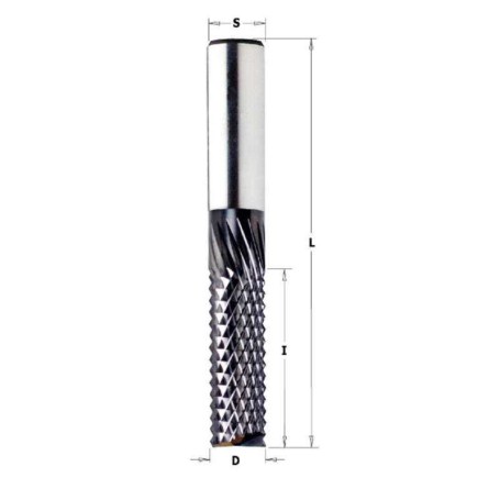 Fresa para materiales compuestos D:6.35x25.4x63.5 RH (end mill) CMT