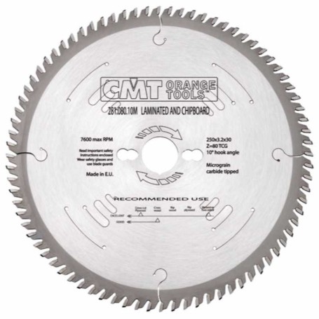 Sierra circular 160x2.2/1.6x20 Z:40 tcg+4 taladros avellanados CMT