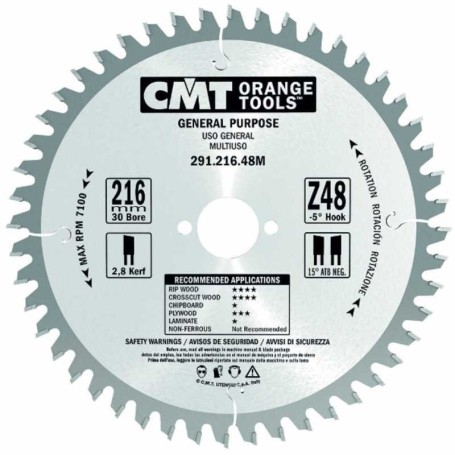 Sierra circular 140x2.4x20 Z:20 atb 15° CMT