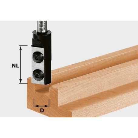 Placas reversibles de fresa de ranuras HW D14/30 S8 - 492715 - Festool