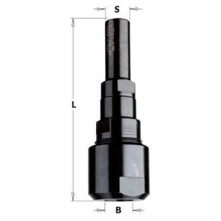 Juego mandril portafresas 12.7 mm CMT
