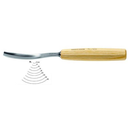 Gubia acodada larga Pfeil 7L/4