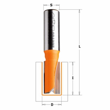 Fresa recta HM S:12.7 D:18.2x25.4 CMT