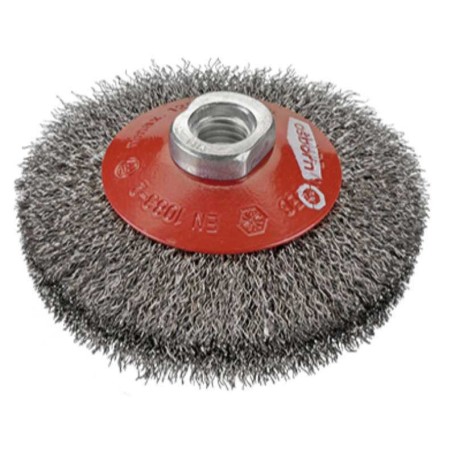 Osborn 0002513161 - Cepillo cónico de acero ondulado, tuerca M14, ø 0.30mm (115x10x30 )