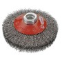 Osborn 0002513361 - Cepillo cónico de inox ondulado, tuerca M14, ø 0.30mm (115x10x30 )