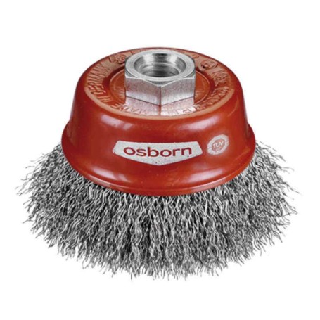 Osborn 0002613162 - Cepillo taza acero de alambre ondulado, tuerca M14, ø 0.30mm (75x23)