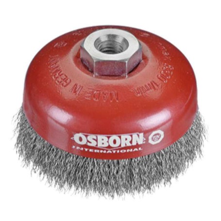 Osborn 0002613365 - Cepillo taza inox de alambre ondulado, tuerca M14, ø 0.30mm (125x30)