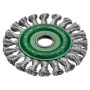 Osborn 0002653331 - Cepillo circular inox de alambre trenzado, agujero de 22,2mm, ø 0.35mm (17