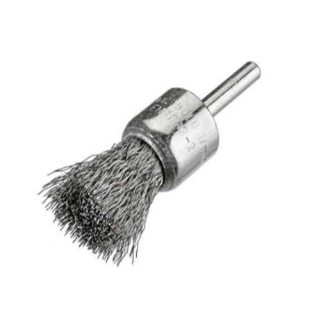 Osborn 0008509063 - Cepillo pincel acero latonado con vástago de 6mm y filamento de ø 0.30mm