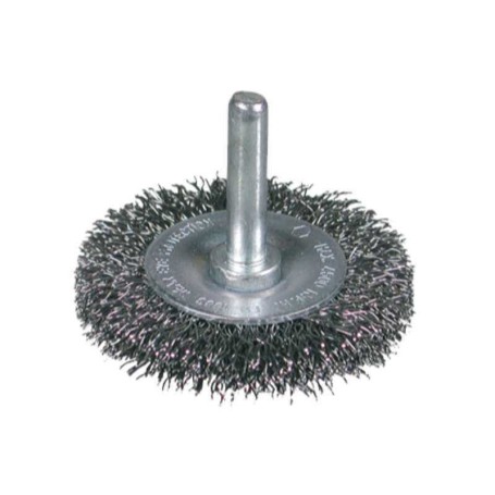Osborn 0008600075 - Cepillo circular acero latonado ondulado con vástago de 6mm, ø0.30mm (75x1