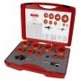 Juego coronas perforadoras HSS bimetal para fontanería 9 coronas Ruko