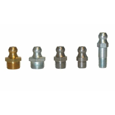Engrasadores hidráulicos rectos DIN 71412 tipo H1 R.1/4-28 SAE x L.15 x Ø7 inox (25 uds) Umeta