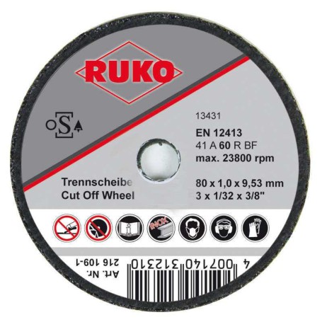 RUKO 216108-2 - Pack de 25 discos de corte 100 x 2mm