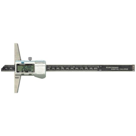 VOGEL 228252 - Calibre de profundidad electrónico-digital DIN 862  - Capacidad 200mm
