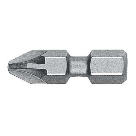 WITTE 28047 - Punta Pozidriv BITFLEX guía 1/4 corta (PZ3x25)