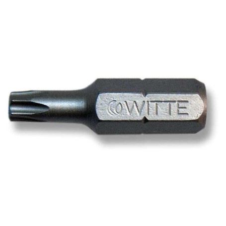 WITTE 28534 - Punta Torx STAINLESS INOX guía 1/4 corta (T27x25)