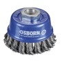 Osborn 3892608131 - Cepillo taza acero de alambre trenzado con tuerca M14, filamento ø0.35mm (