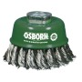 Osborn 3892608131 - Cepillo taza acero de alambre trenzado con tuerca M14, filamento ø0.35mm (
