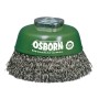 Osborn 3912613163 - Cepillo taza acero encordado alambre ondulado con tuerca M14, ø0.30mm (75x