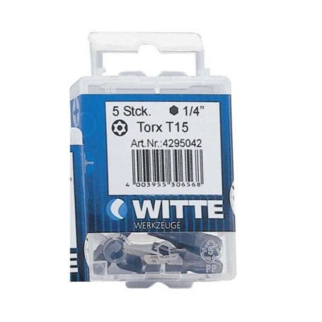 WITTE 429506 - 5 Puntas en cajita de plástico largo 25mm (T 25)