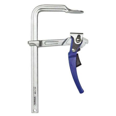 TURNUS 472H0250-120 Tornillo de apriete con palanca de acción rápida tipo grip 250x120mm Riel 22x10,