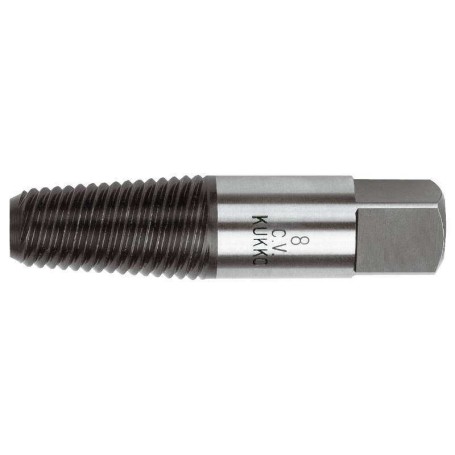 KUKKO 49-C - Juego 8 extractores de tornillos con estriado fino (3 a 45mm)