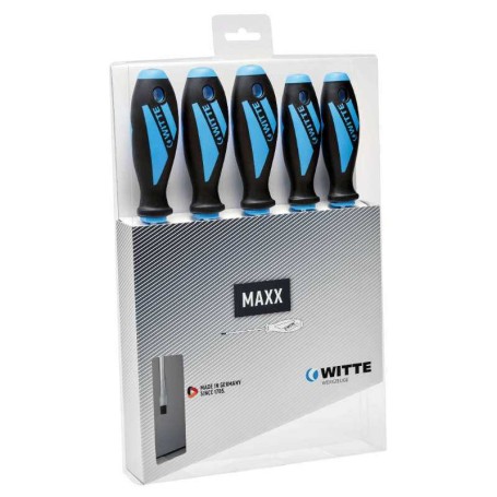 WITTE 653864 - Juegos de destornilladores MAXX Puntas planas y PZ (x6)