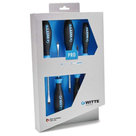WITTE 670031 - Juegos de destornilladores PRO Puntas planas y PH (x6)