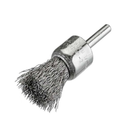 Osborn 8218509363 - Cepillo pincel inox de alambre ondulado con vástago de 6mm,ø0,30mm (25x50)