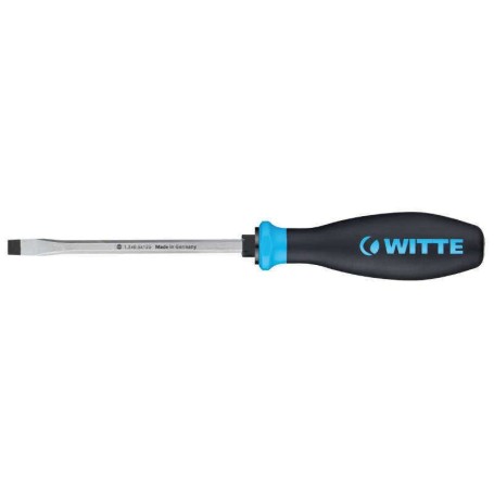 WITTE 83802 - Destornillador de punta plana con hexágono PRO Impact (4,0x90)