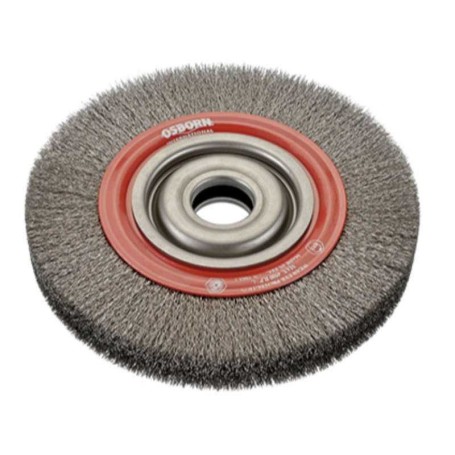 Osborn 9902586343 - Cepillo circular inox alambre ondulado, agujero multieje ø0.20mm (300x44x7
