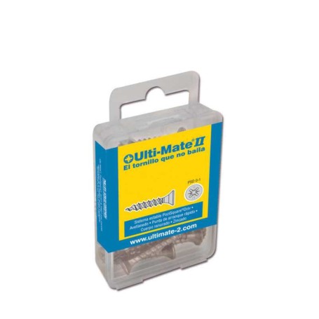 ULTI-MATE II B35040S - Tornillo de alto rendimiento Zincado en caja S de 20 uds (3,5x40mm)