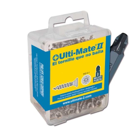 ULTI-MATE II B50060L1 - Tornillo de alto rendimiento Zincado en caja L1 de 41 uds (5,0x60mm)