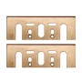 Juego de 2 cuchillas anchas HSS para cepillos Makita Herco