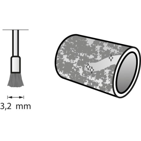 Cepillo de acero al carbono 32 mm - DRM26150443JA - Dremel