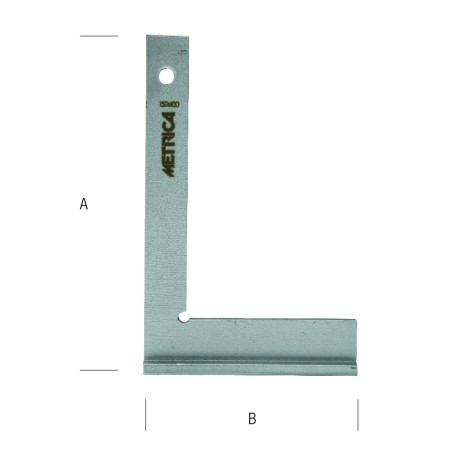ESCUADRA DE ALA ZINCADA  200 X 130 MM - 29194 - Metrica