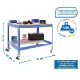 Mesa de trabajo SIMONWORK MOBILE BT0 900 AZUL/MADERA - 448109210906092 - Simon Rack